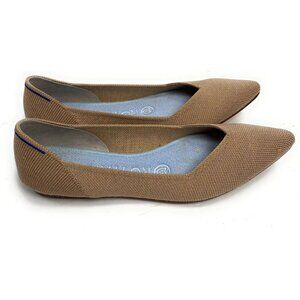 Rothy's The Point Flats Womens Washable Flax Birdseye Beige Size 6